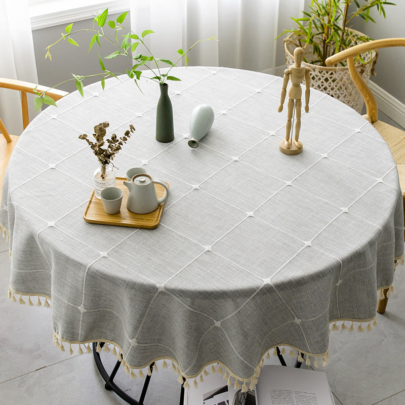 Round Spill-Resistant Tablecloth — additional product view