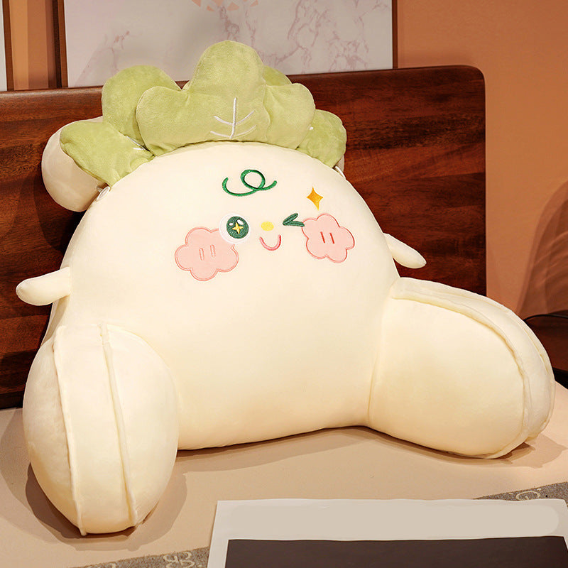 Plush Backrest Pillow with Removable Cover — additional product view