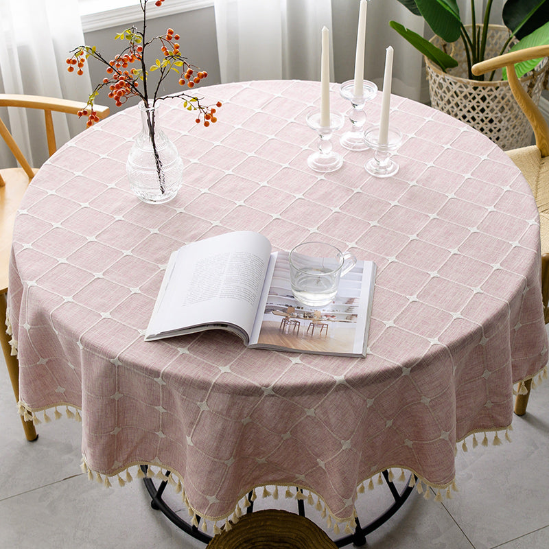 Round Spill-Resistant Tablecloth — additional product view