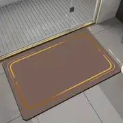 Absorbent Striped Bath Mat — 60 × 90 cm