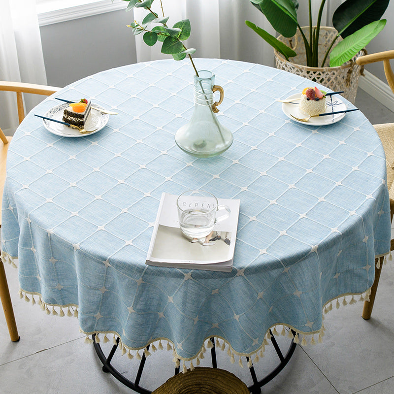 Round Spill-Resistant Tablecloth — additional product view