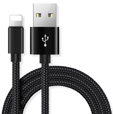 2 m Nylon-Braided USB Charging Cable