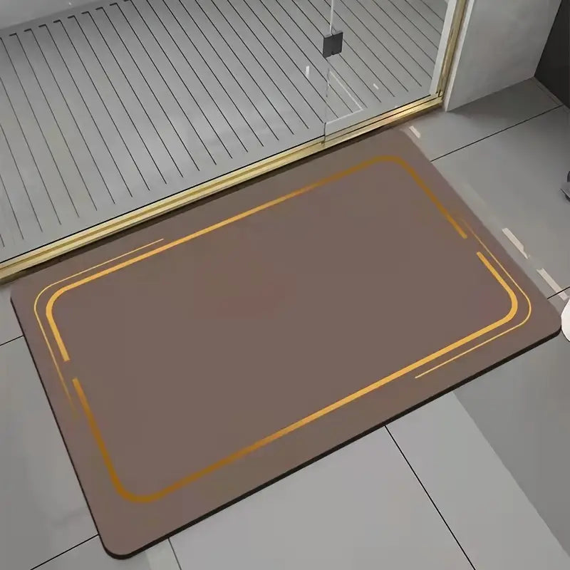 Absorbent Striped Bath Mat — 60 × 90 cm — additional product view