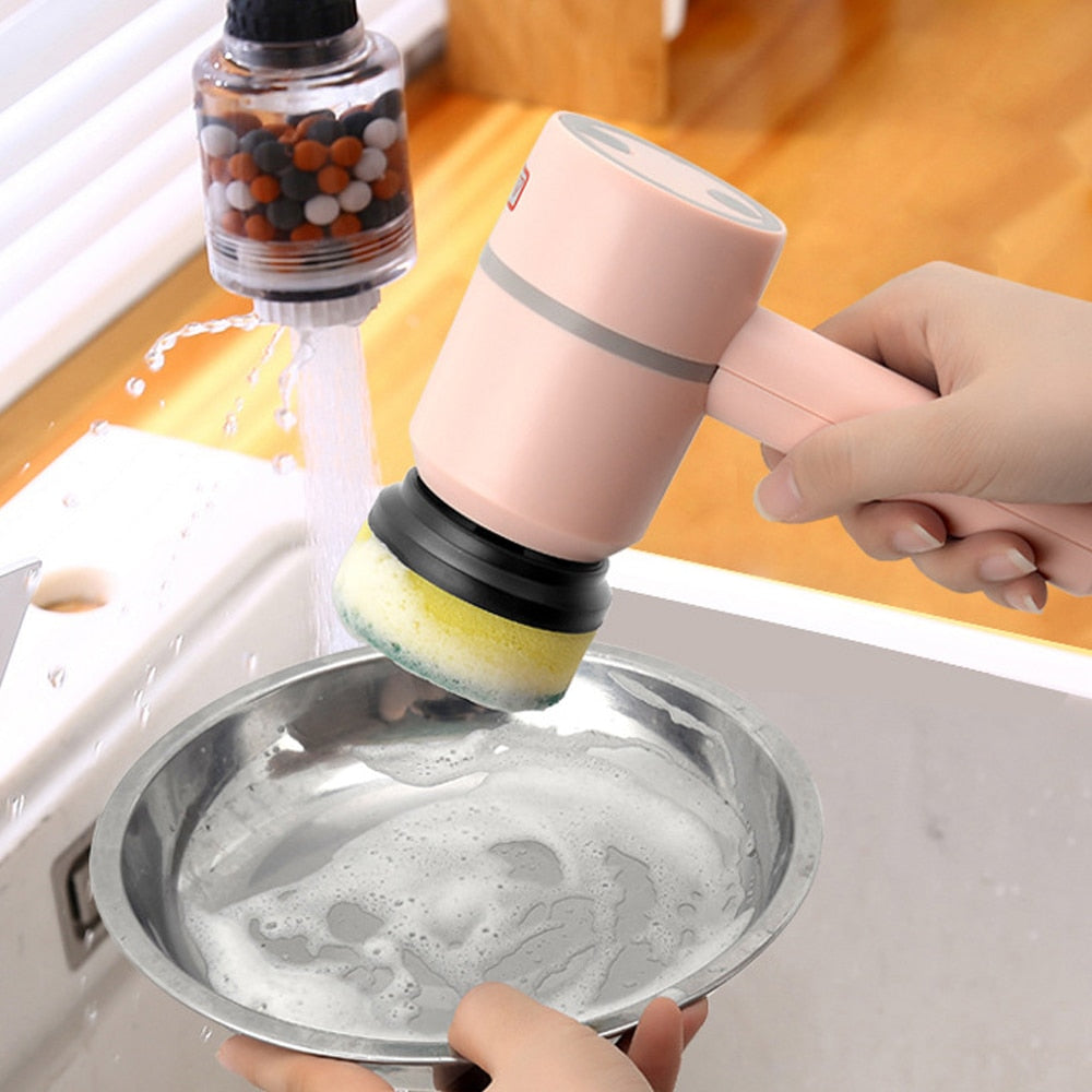 Cordless Electric Cleaning Brush with 3 Heads — additional product view