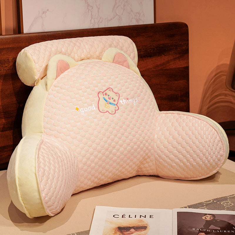 Plush Backrest Pillow with Removable Cover — additional product view