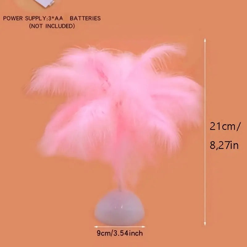 Decorative Feather Table Light — additional product view