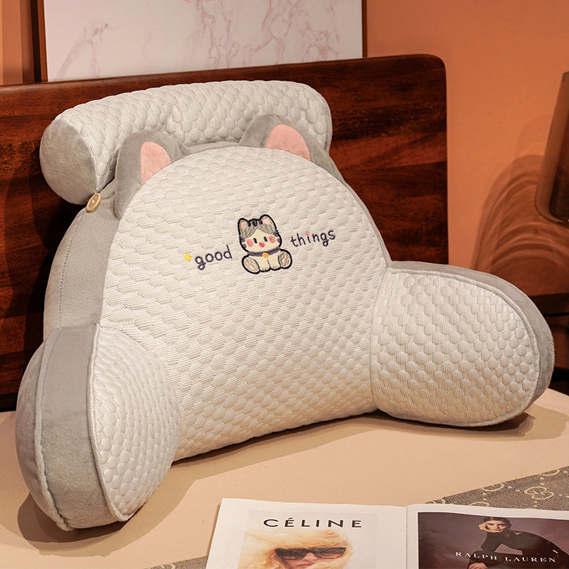 Plush Backrest Pillow with Removable Cover — additional product view